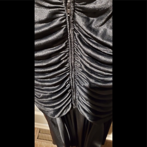 EVC VTg Mathew Jo-Ed Sophisticates BLK SEQUENCE DRAPED DiscoCocktail Maxi 10 - Picture 6 of 9